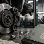 Bruit de ferraille quand je roule : roue frein démontée, disque et plaquette usés