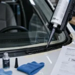 Colle a pare brise : cordon polyuréthane en remplacement, fixation sûre