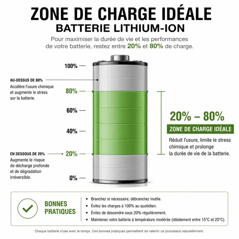 Conseils d'entretien : maintenir la charge de la batterie Fiat 500 électrique entre 20% et 80%