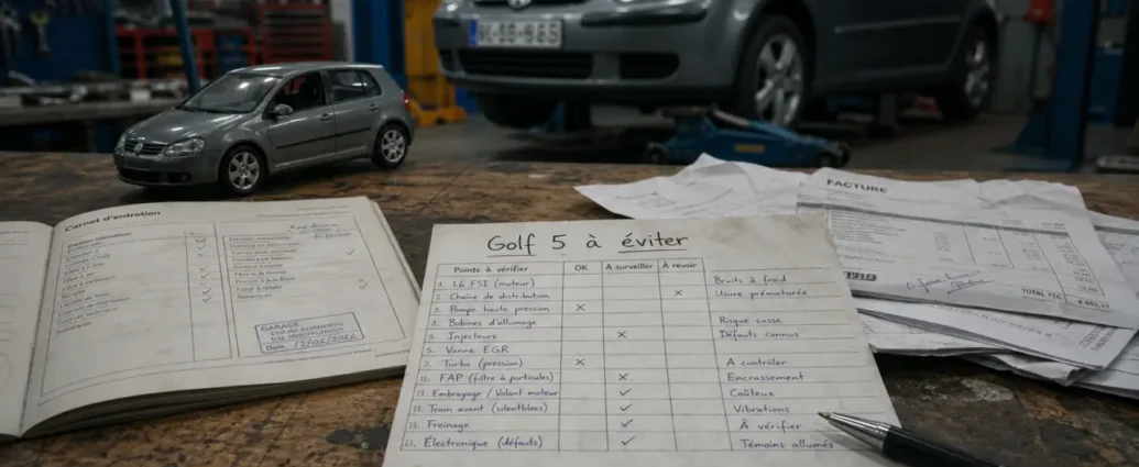 Golf 5 modèle à éviter : 2.0 TDI, 1.4 TSI et boîte DSG à vérifier