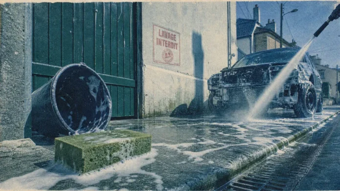 Interdiction de laver sa voiture chez soi : lavage interdit, amende