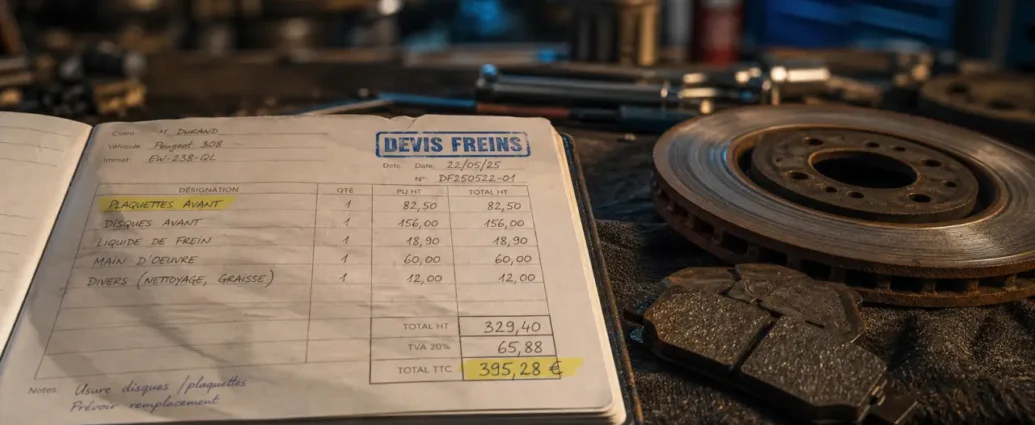 Prix changement plaquette de frein et disque Midas : devis et pièces frein