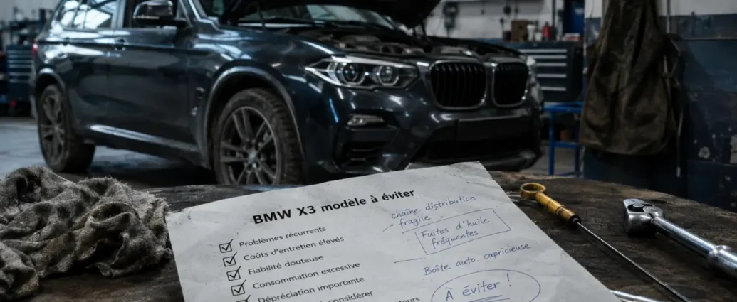 BMW X3 modèle à éviter : E83, 2.0 essence, checklist à contrôler