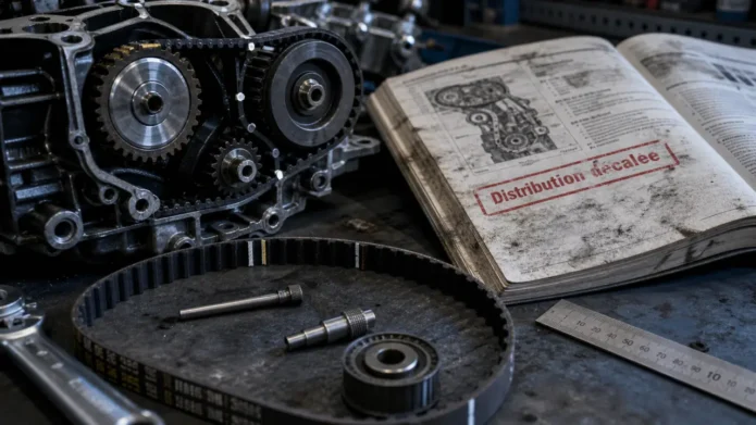 Distribution décalée démarrage impossible : repères moteur à vérifier