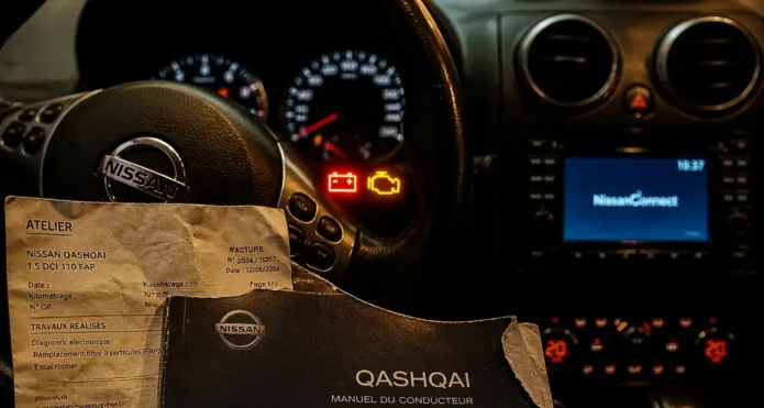 Signification voyant tableau de bord Nissan Qashqai : voyants rouge et orange