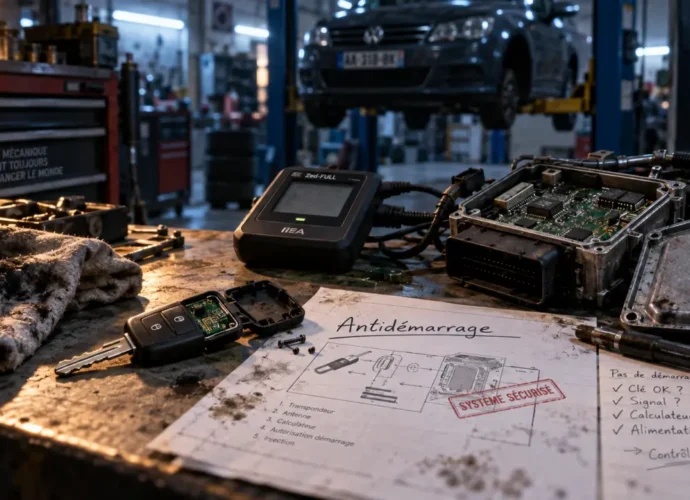 systeme anti demarrage voiture : clés et boîtier à contrôler avant remplacement