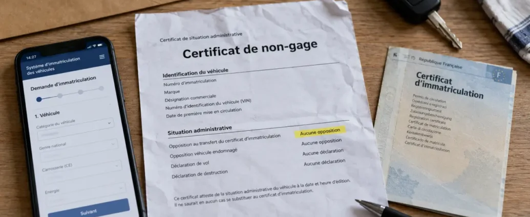 Comment savoir si ma voiture est gagée : certificat de non-gage (CSA) et carte grise