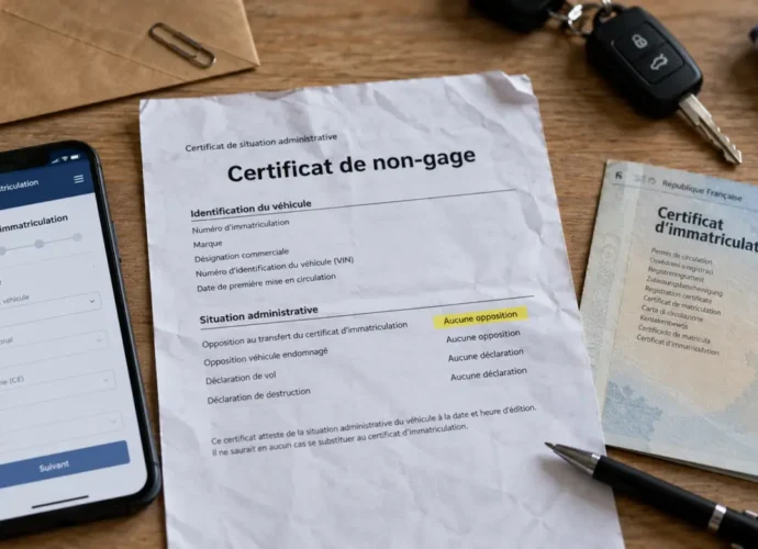 Comment savoir si ma voiture est gagée : certificat de non-gage (CSA) et carte grise