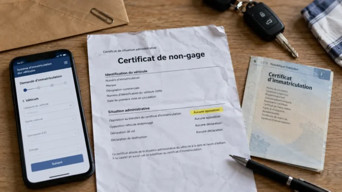 Comment savoir si ma voiture est gagée : certificat de non-gage (CSA) et carte grise