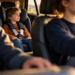 Conduite supervisée passagers arrière : élève en siège à l’arrière, accompagnateur devant