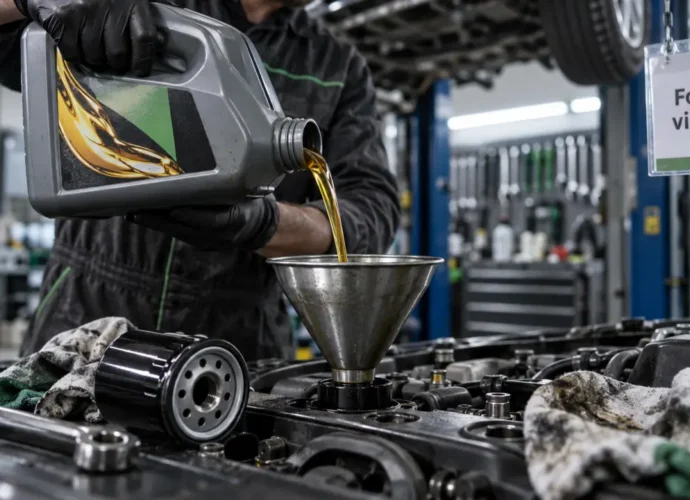 Feu vert forfait vidange 59 € : vidange moteur en atelier