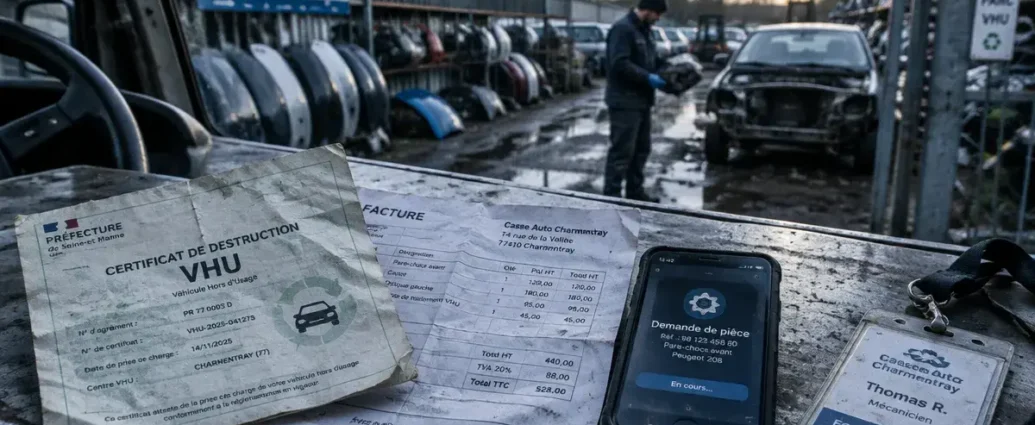 RN3 auto casse à Charmentray : épaves et pièces d’occasion