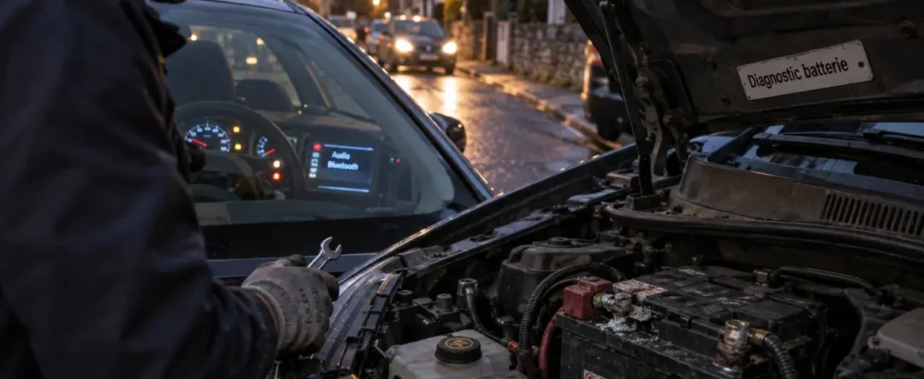 Voiture ne démarre pas mais radio fonctionne : batterie faible ou démarreur en panne